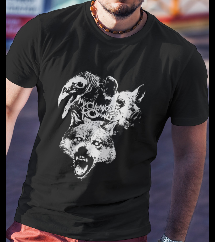 MCR Washington 2026 Tour Mask Animal Faces T-Shirt