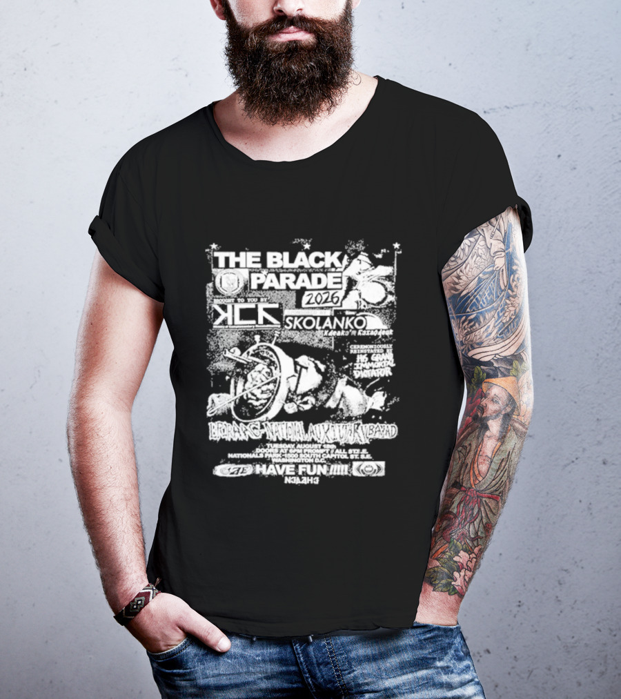 The Black Parade Washington DC August 18 2026 Concert Tour MCR T-Shirt