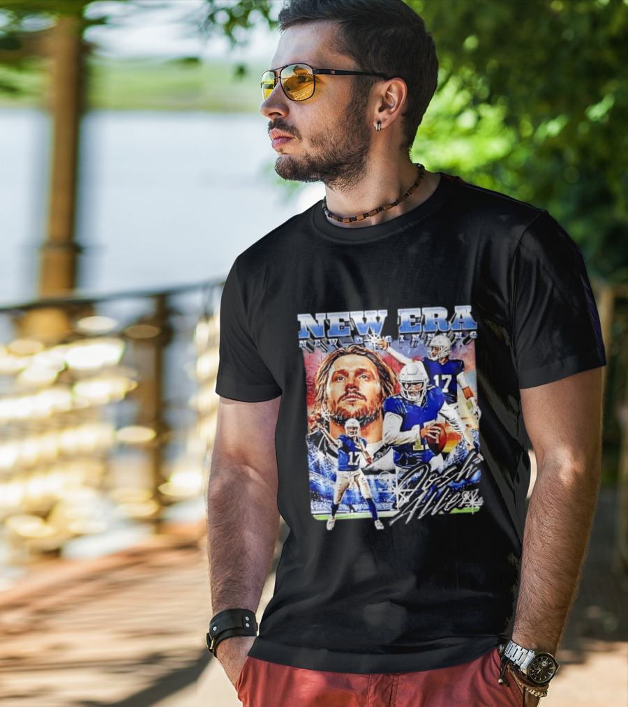 New Era Josh Allen Football Quarterback Action Number 17 Montage T-Shirt