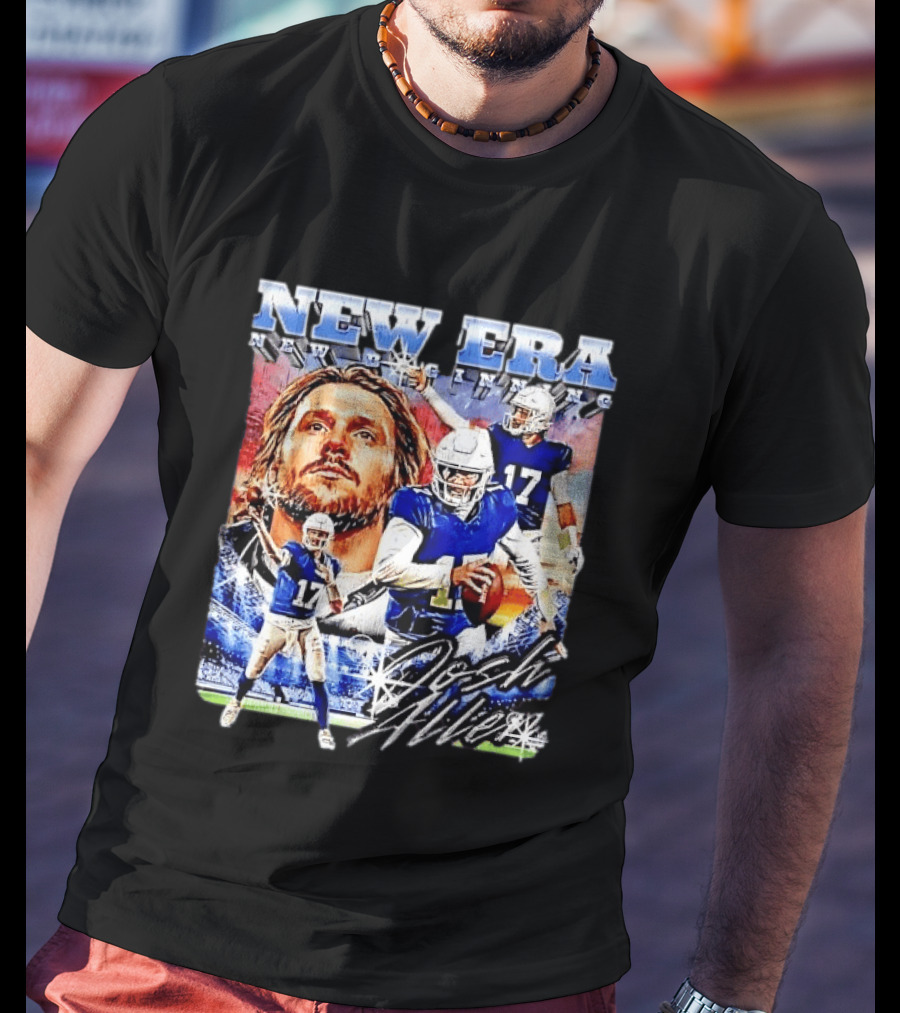 New Era Josh Allen Football Quarterback Action Number 17 Montage T-Shirt
