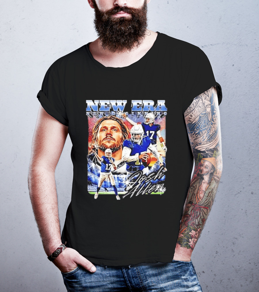 New Era Josh Allen Football Quarterback Action Number 17 Montage T-Shirt