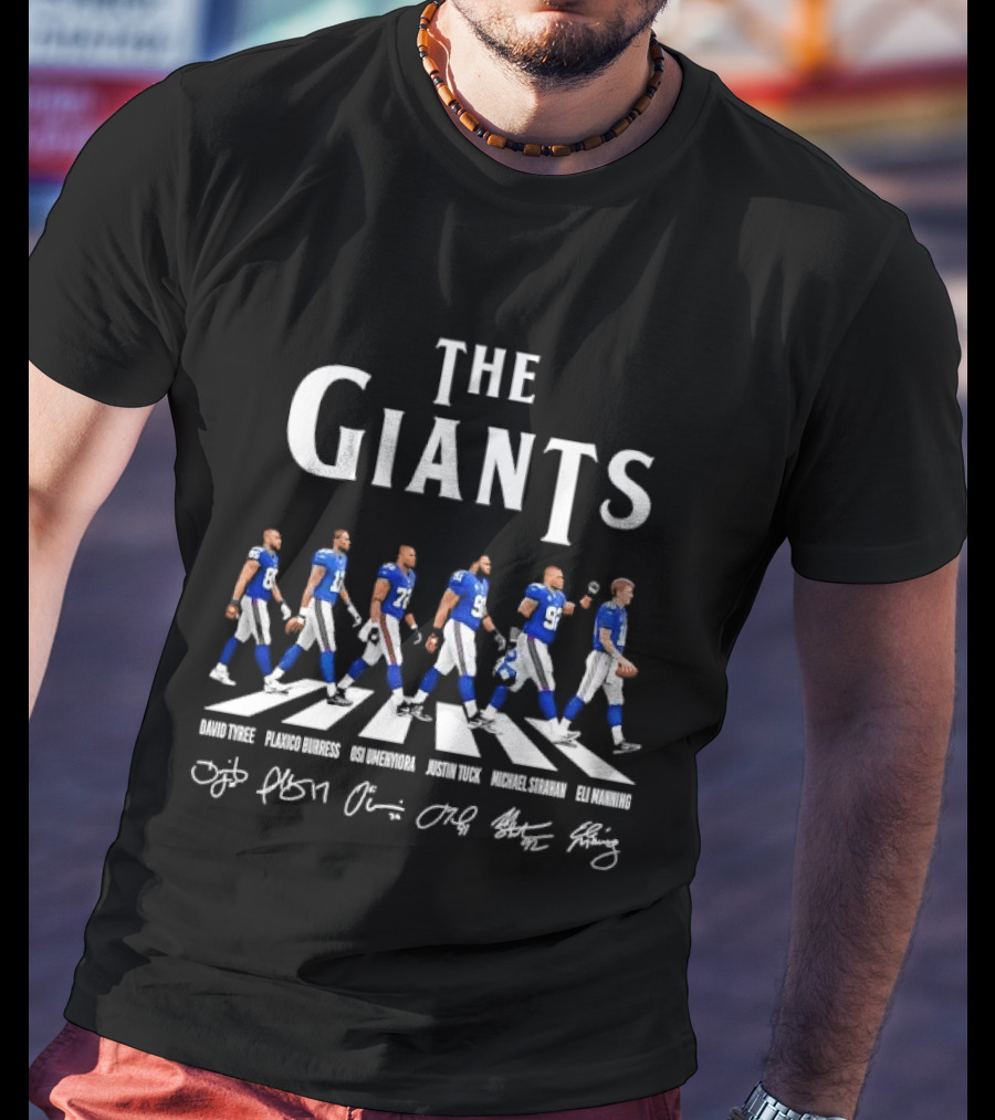 The Giants David Tyree Plaxico Burress Roster Richard Marshall John Smith Michael Bennett Williams T-Shirt