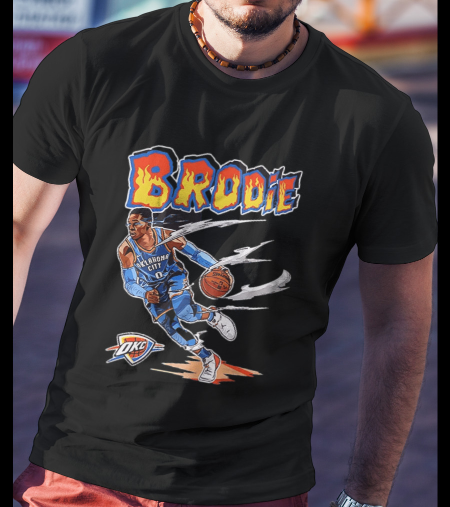 Brodie Russell Westbrook Oklahoma City Thunder OKC NBA Basketball T-Shirt