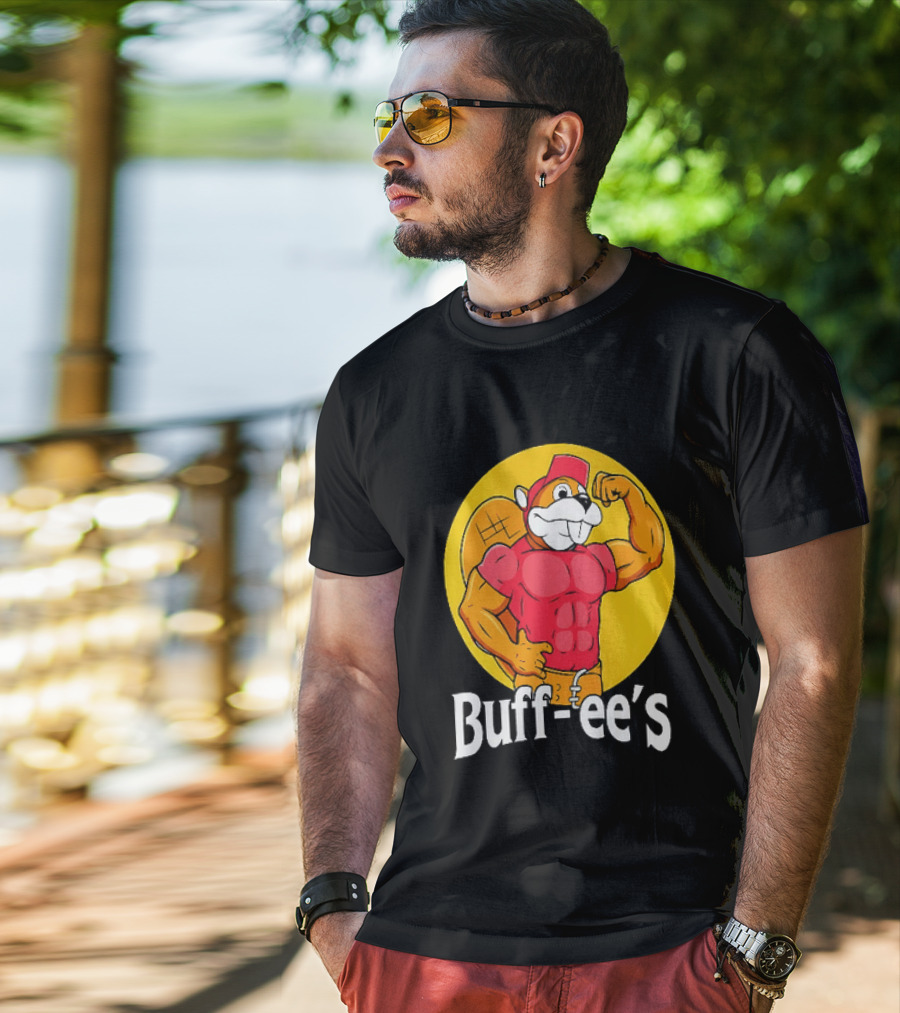 Buff Ee's Muscle Buc Ee's Beaver Fitness T-Shirt