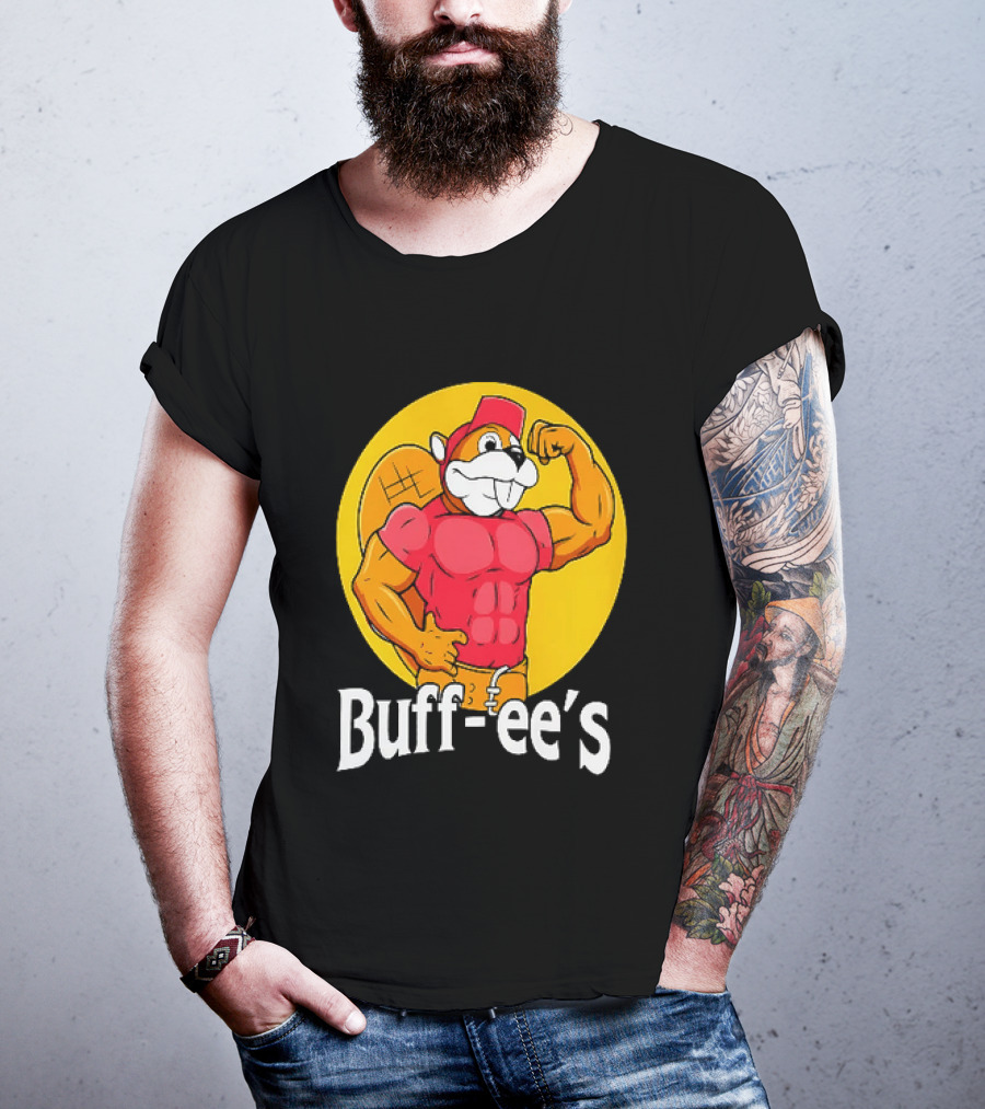 Buff Ee's Muscle Buc Ee's Beaver Fitness T-Shirt