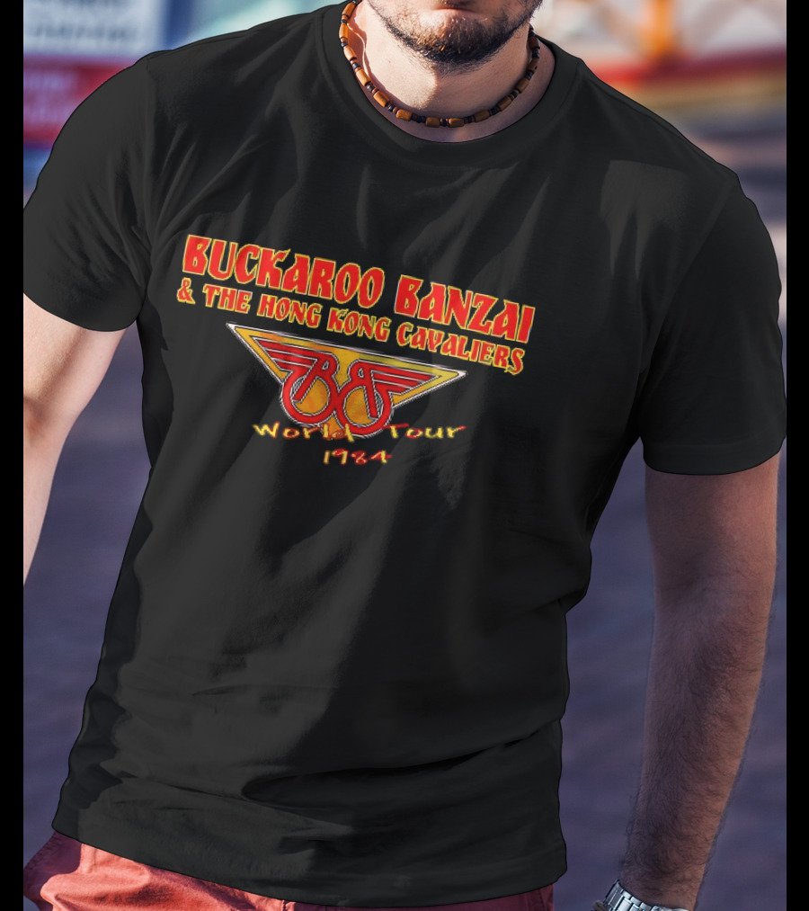Buckaroo Banzai And The Hong Kong Cavaliers World Tour 1984 Retro BB Wings T-Shirt