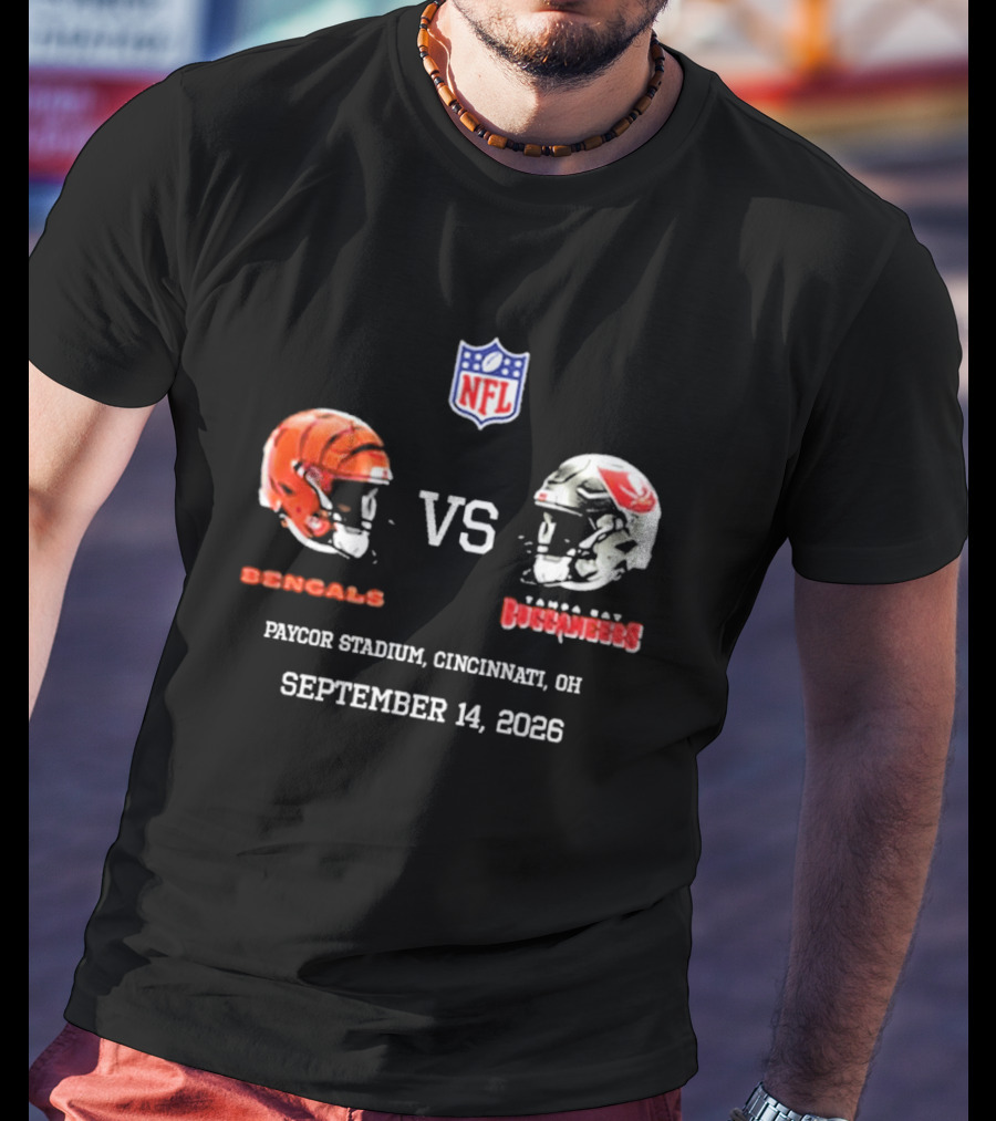 Cincinnati Bengals Vs Tampa Bay Buccaneers NFL Paycor Stadium September 14 2026 T-Shirt