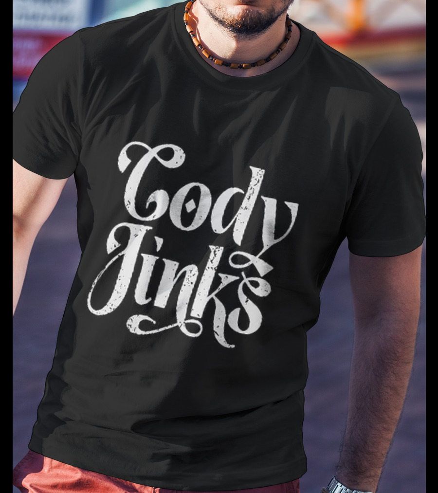 Cody Jinks Country Music Icon Bold White Script T-Shirt