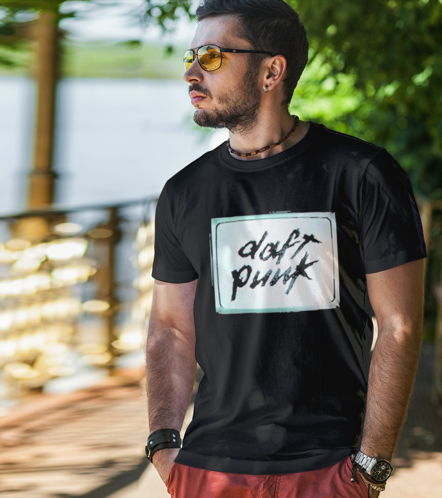 Daft Punk Human After All Vintage Television T-Shirt