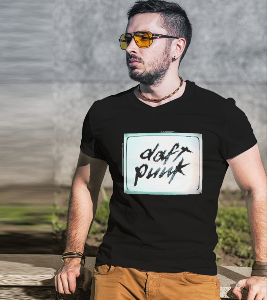 Daft Punk Human After All Vintage Television T-Shirt