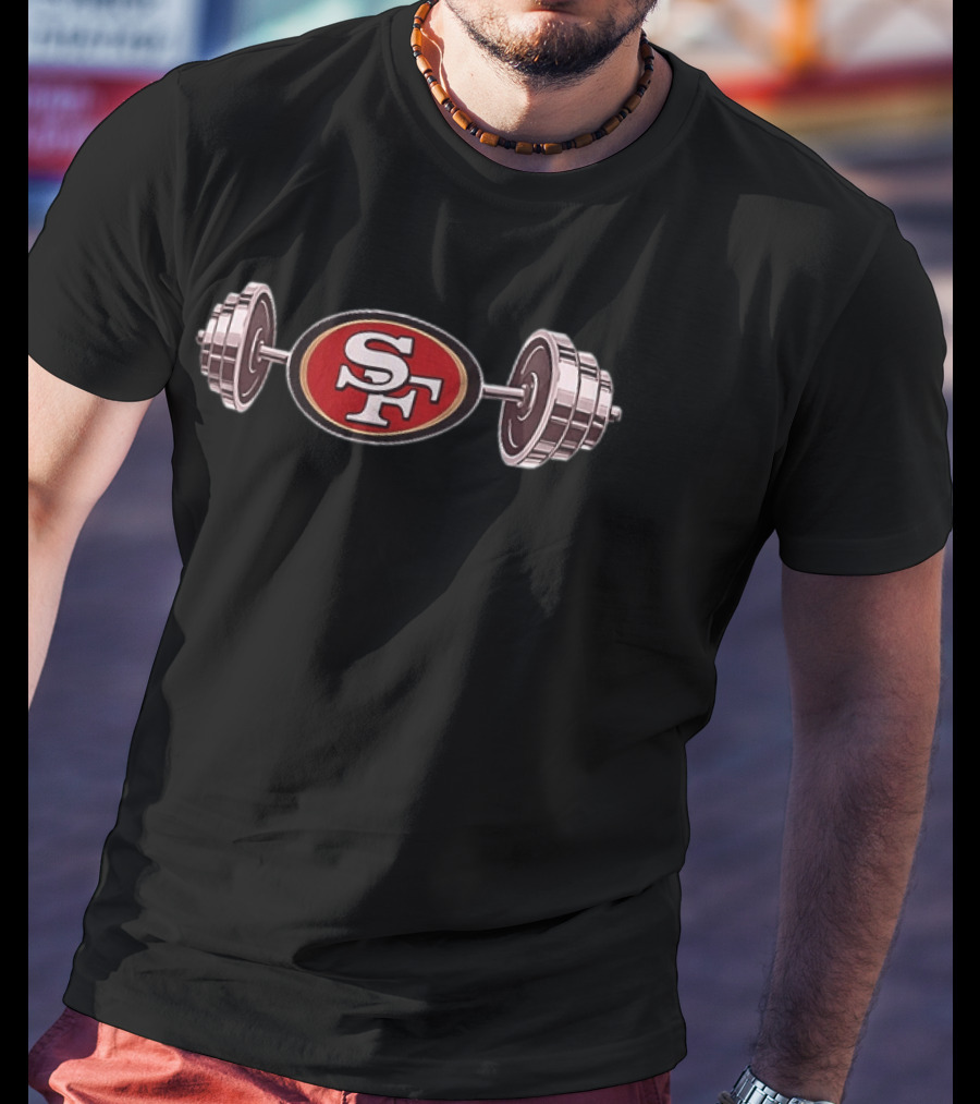 San Francisco 49ers SF Barbell 2026 T-Shirt