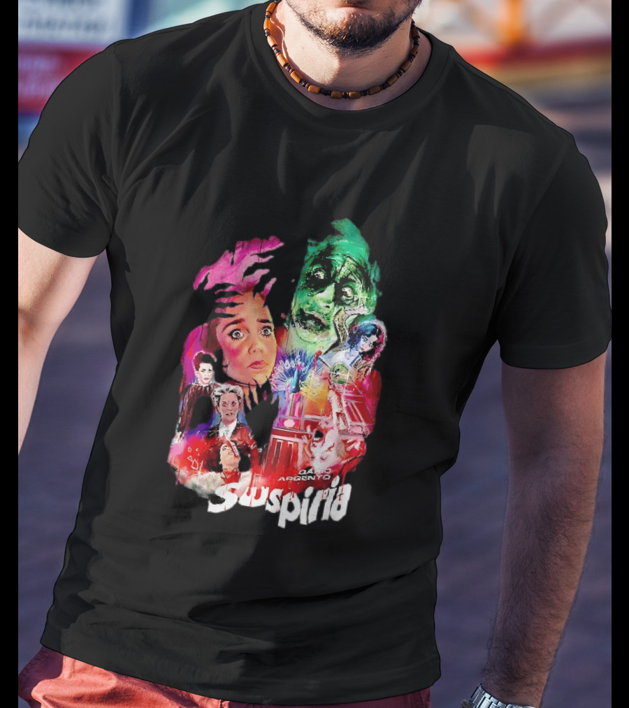 Suspiria Dario Argento Horror Collage Death Is Coming For You T-Shirt