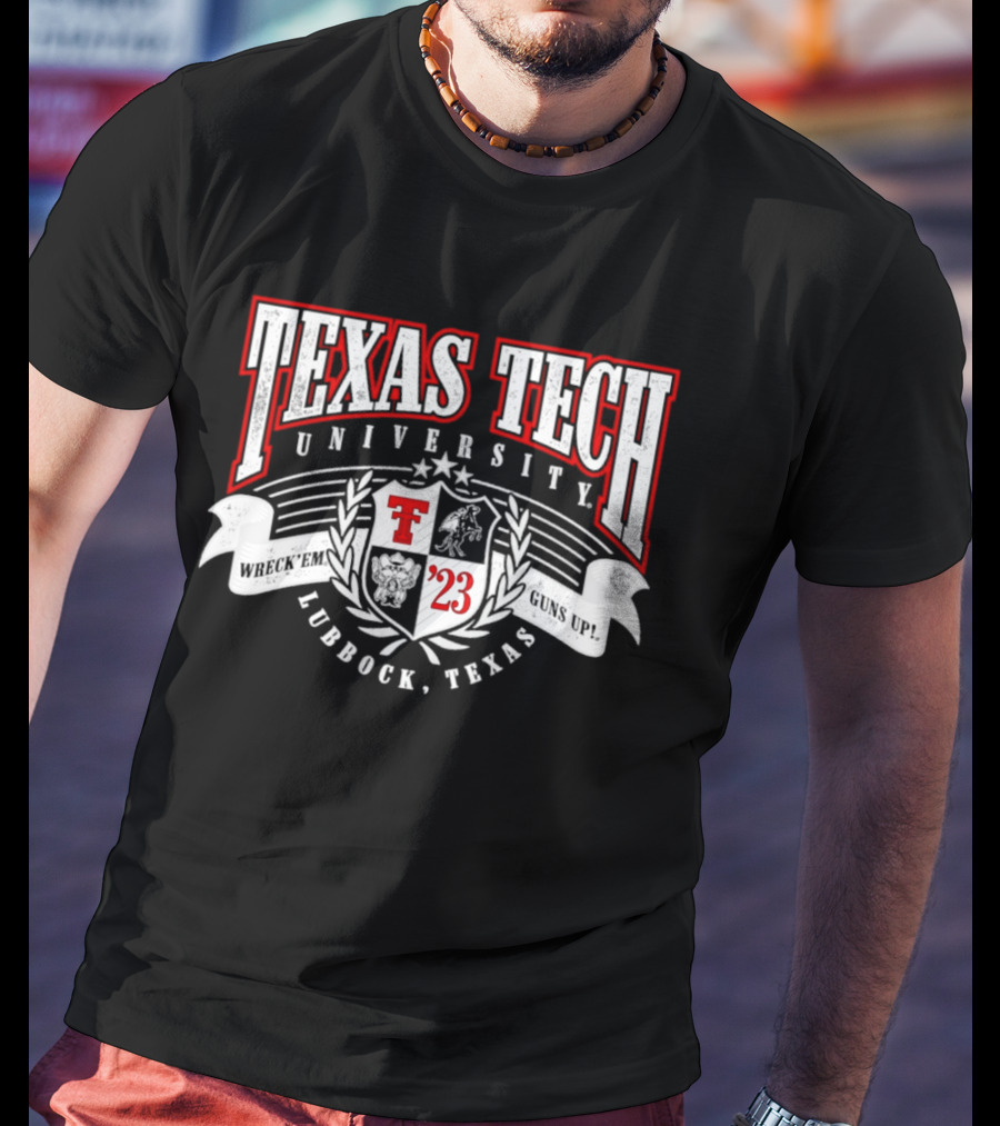 Texas Tech University Red Raiders Crest Lubbock Texas '23 T-Shirt
