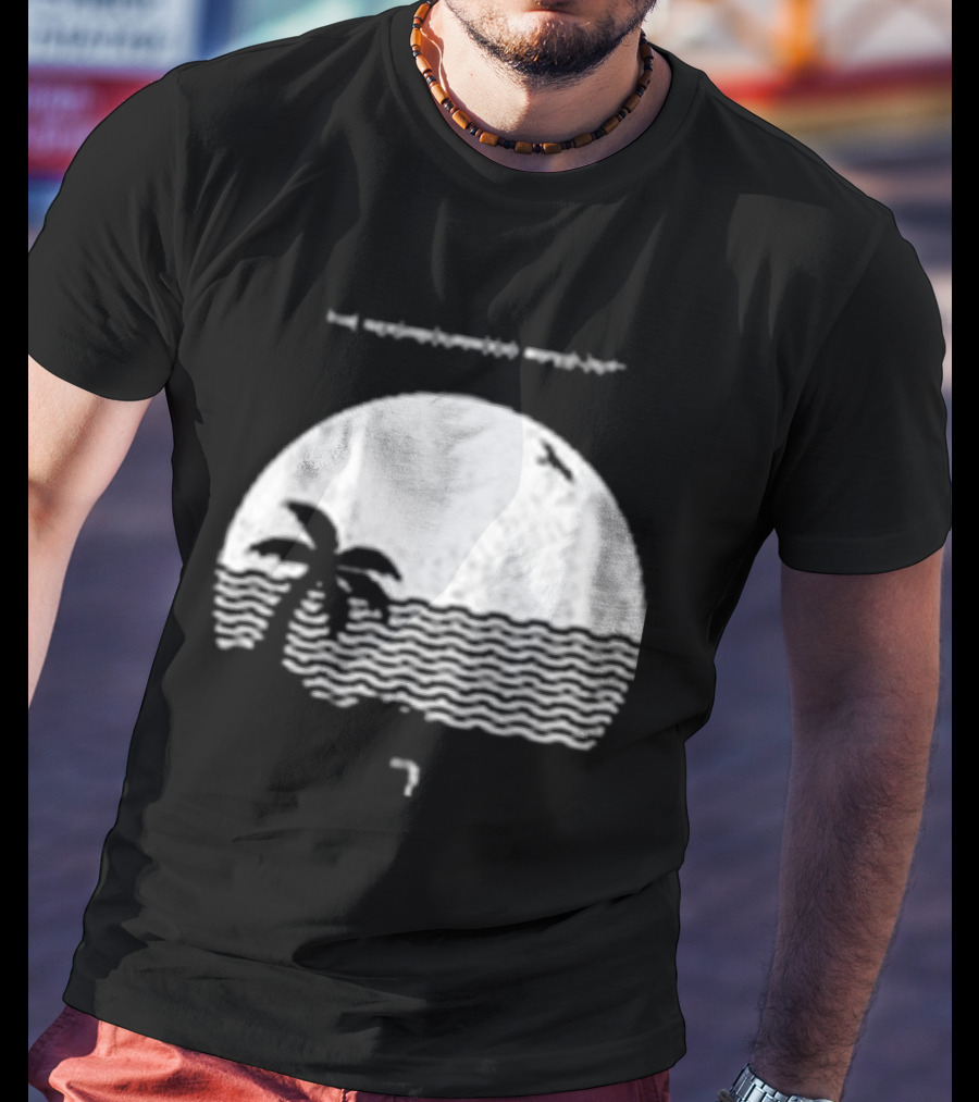 The Neighbourhood Wiped Out Album Palm Tree Beach Scene T-Shirt