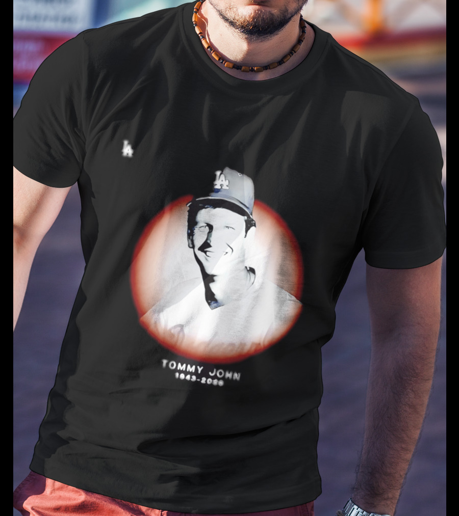 Tommy John 1943 2026 Memorial Baseball LA Dodgers T-Shirt