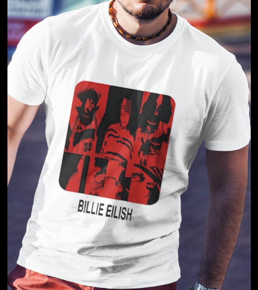 Billie Eilish Thermal Be Collage Photo T-Shirt