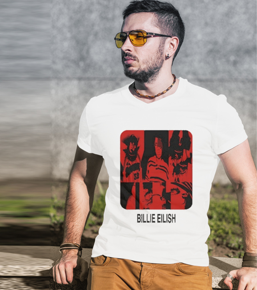 Billie Eilish Thermal Be Collage Photo T-Shirt
