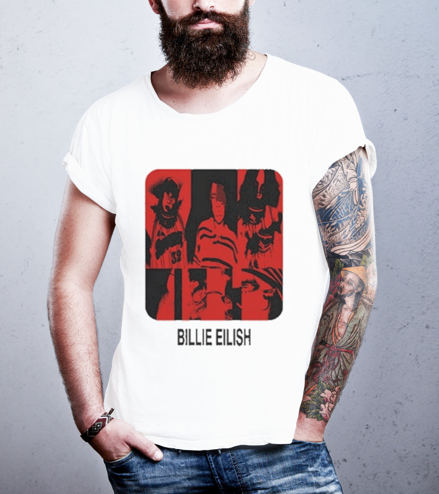 Billie Eilish Thermal Be Collage Photo T-Shirt