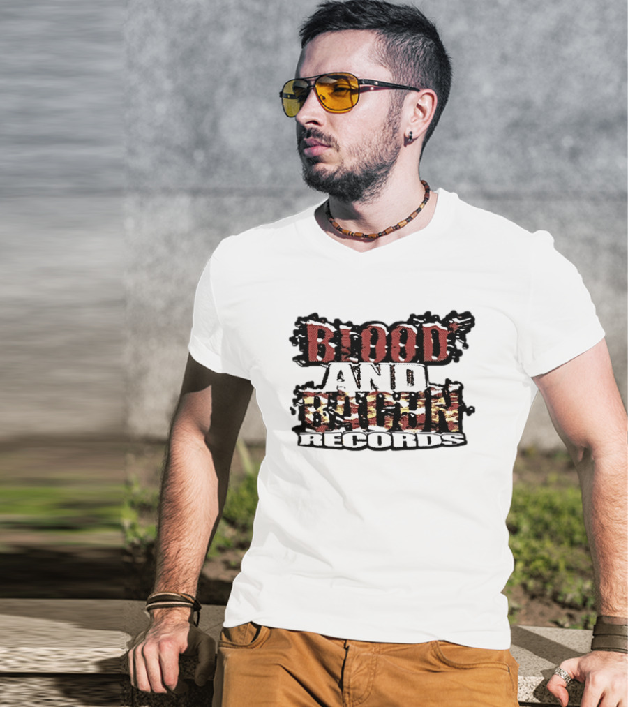 Blood And Bacon Records Rugged T-Shirt