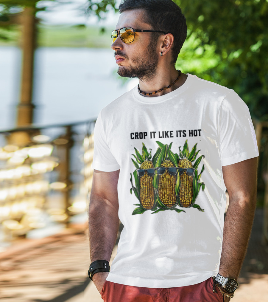 Crop It Like It's Hot Corn Sunglasses T-Shirt