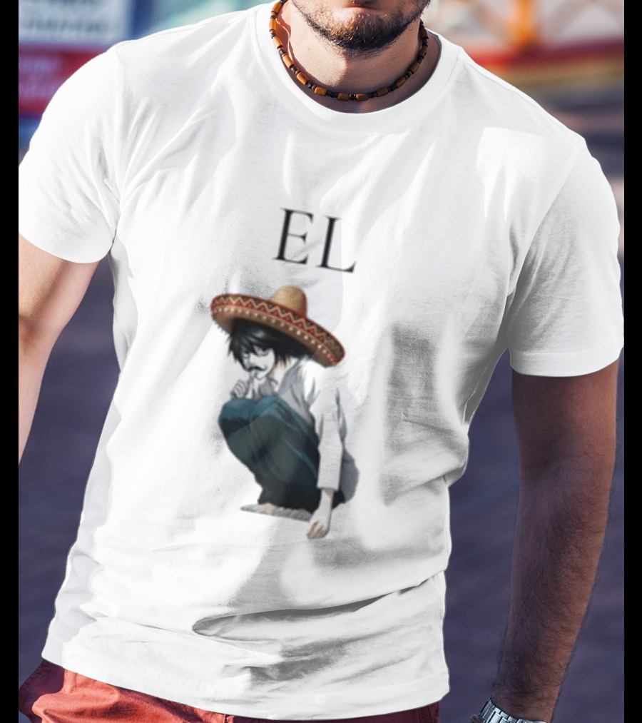 El L Death Note Mariachi Sombrero T-Shirt
