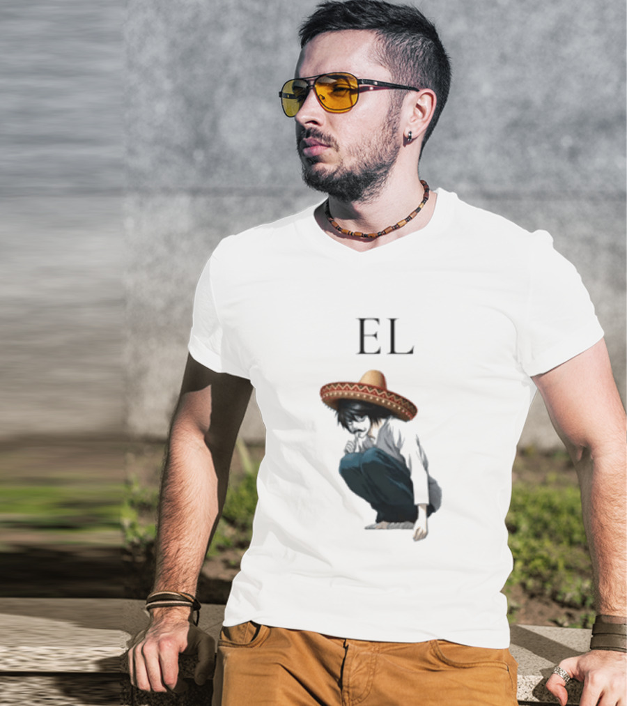 El L Death Note Mariachi Sombrero T-Shirt