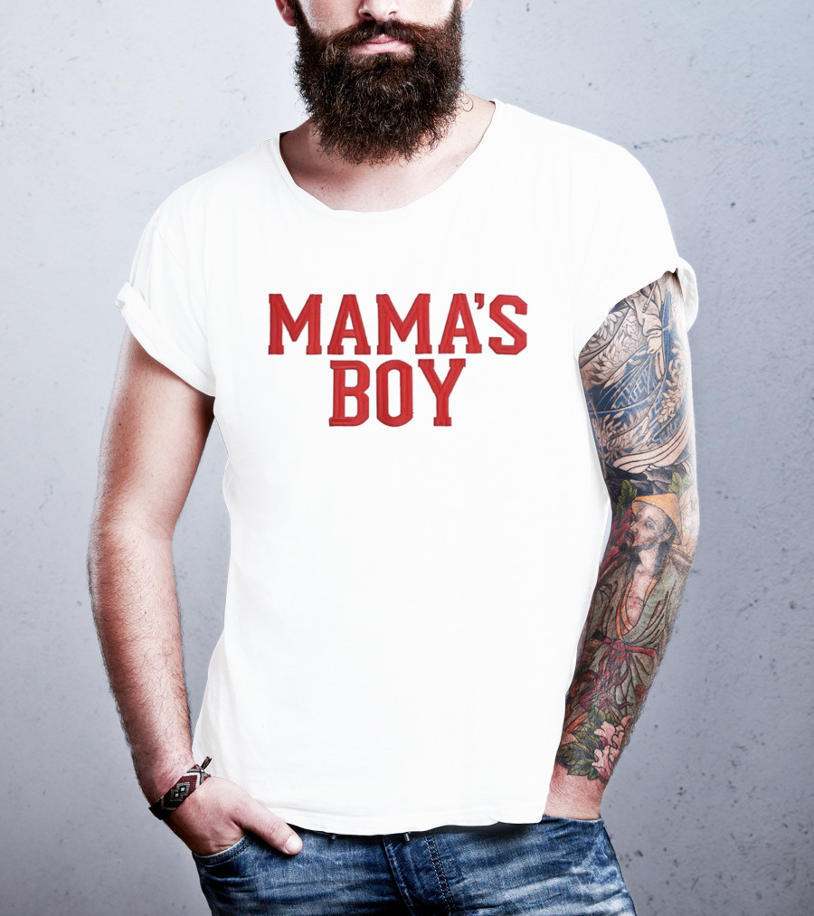Mama's Boy Red Varsity T-Shirt