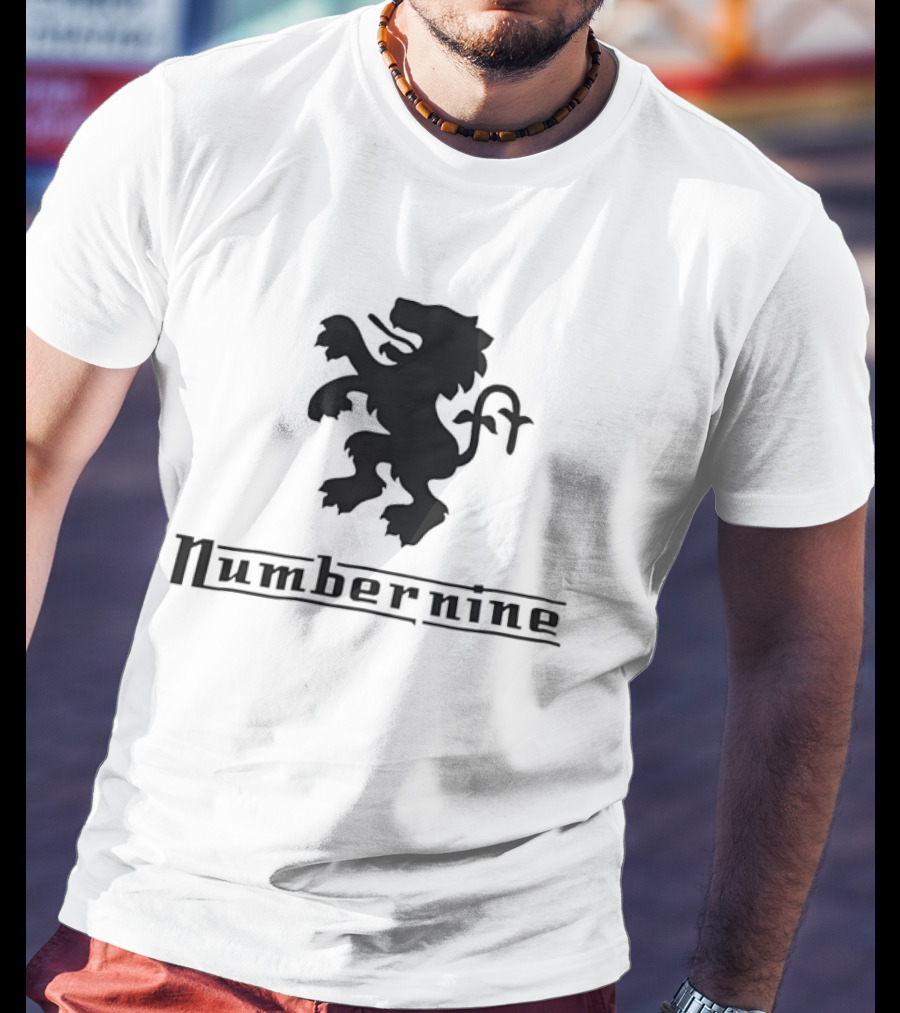 Numbernine Black Heraldic Lion T-Shirt