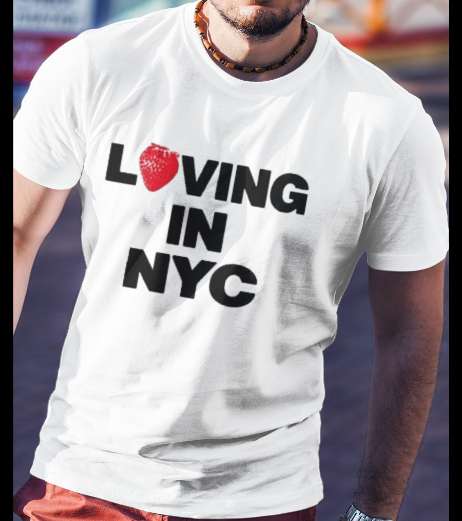 Olivia Dean Loving In NYC Tour 2026 Strawberry Heart Edition T-Shirt