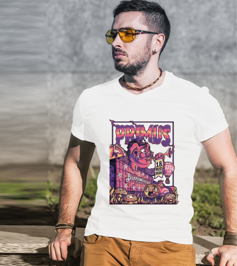 Barrowland Ballroom Primus Concert August 18 2026 Glasgow UK Animated Music Event T-Shirt