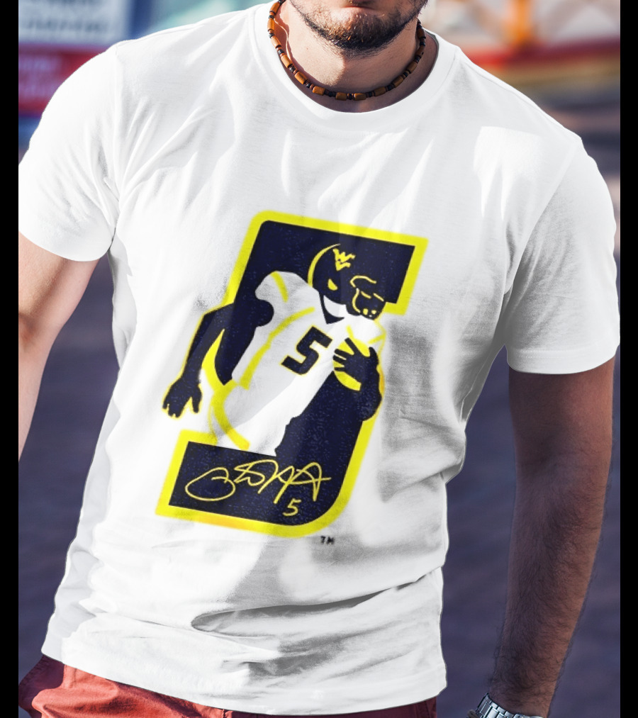 Thank You Pat White 5 West Virginia Mountaineers Retirement 84 T-Shirt
