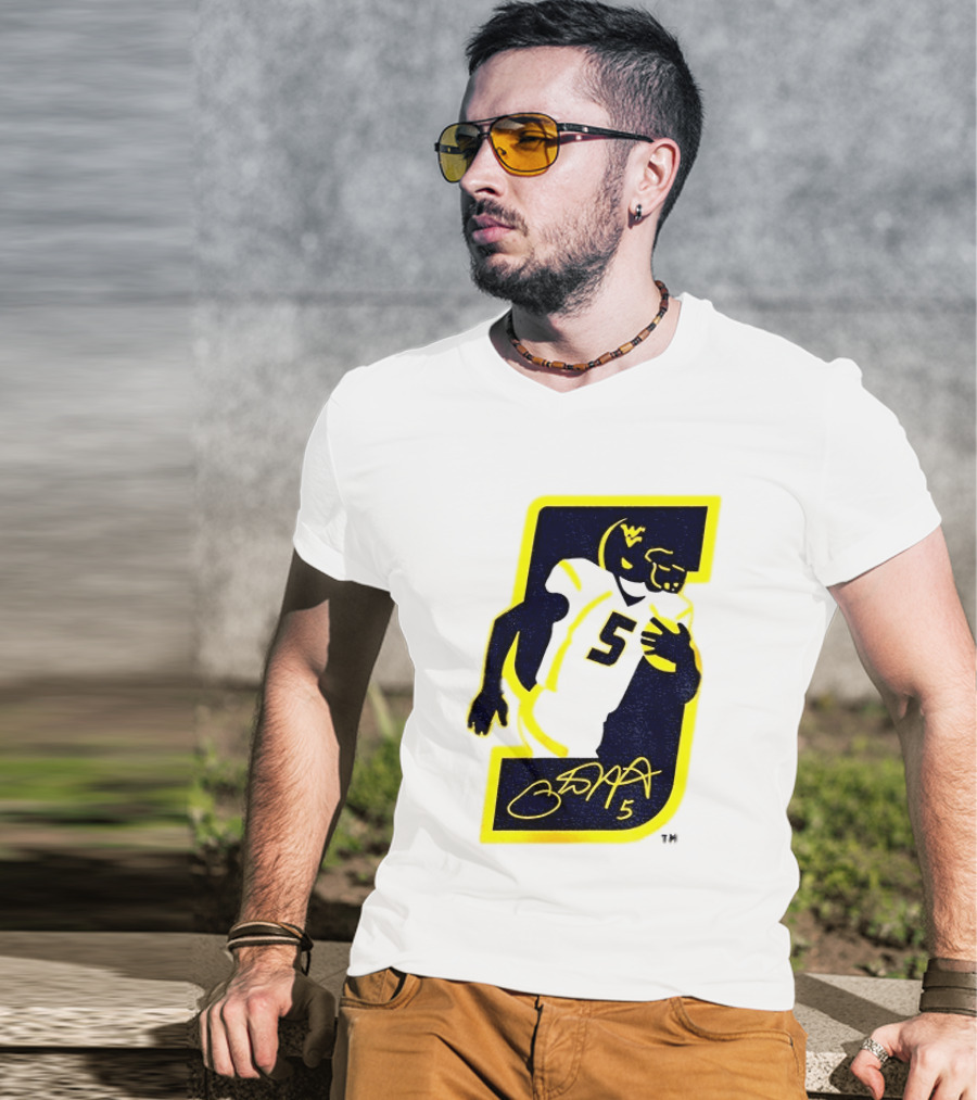 Thank You Pat White 5 West Virginia Mountaineers Retirement 84 T-Shirt