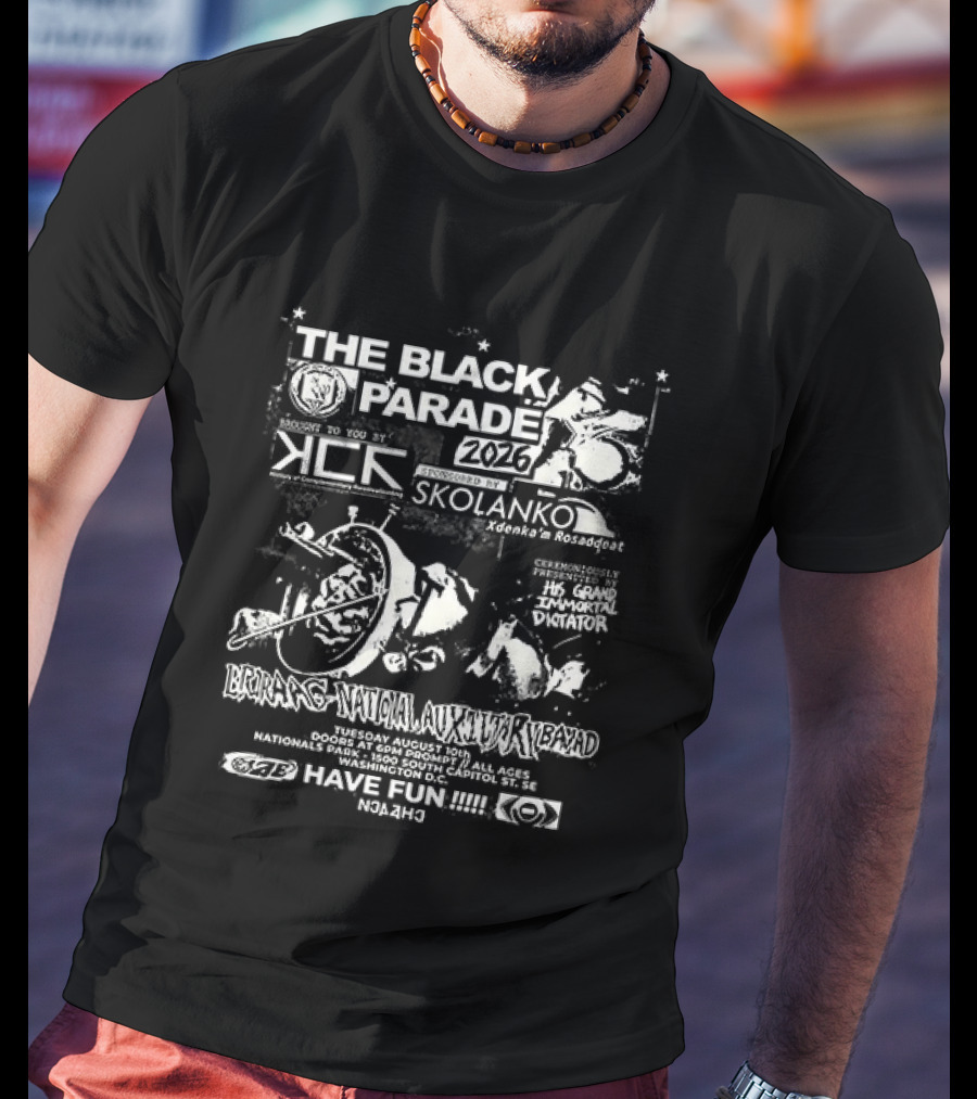The Black Parade 2026 My Chemical Romance Event Concert Skolanko 34th Annual Music Festival Have Fun T-Shirt