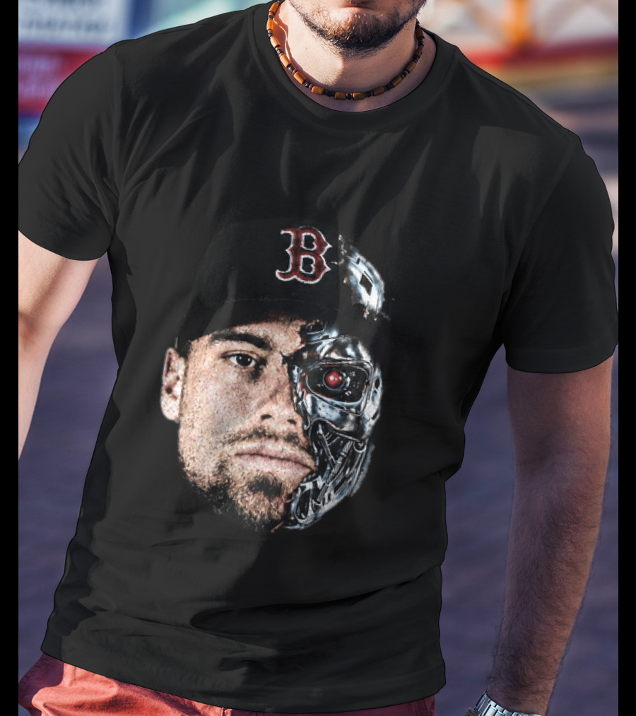 Caleb Durbin Terminator Face Boston Cap Robo Fusion T-Shirt
