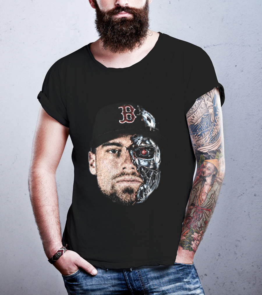 Caleb Durbin Terminator Face Boston Cap Robo Fusion T-Shirt