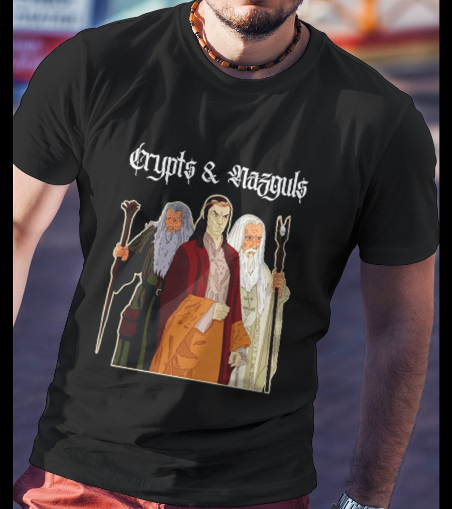 Crypts & Nazguls Dark Wizards Fantasy T-Shirt