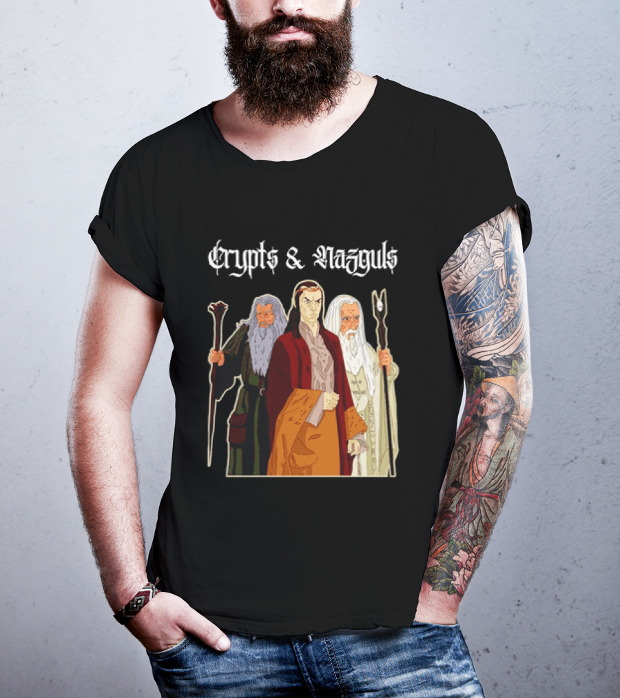 Crypts & Nazguls Dark Wizards Fantasy T-Shirt