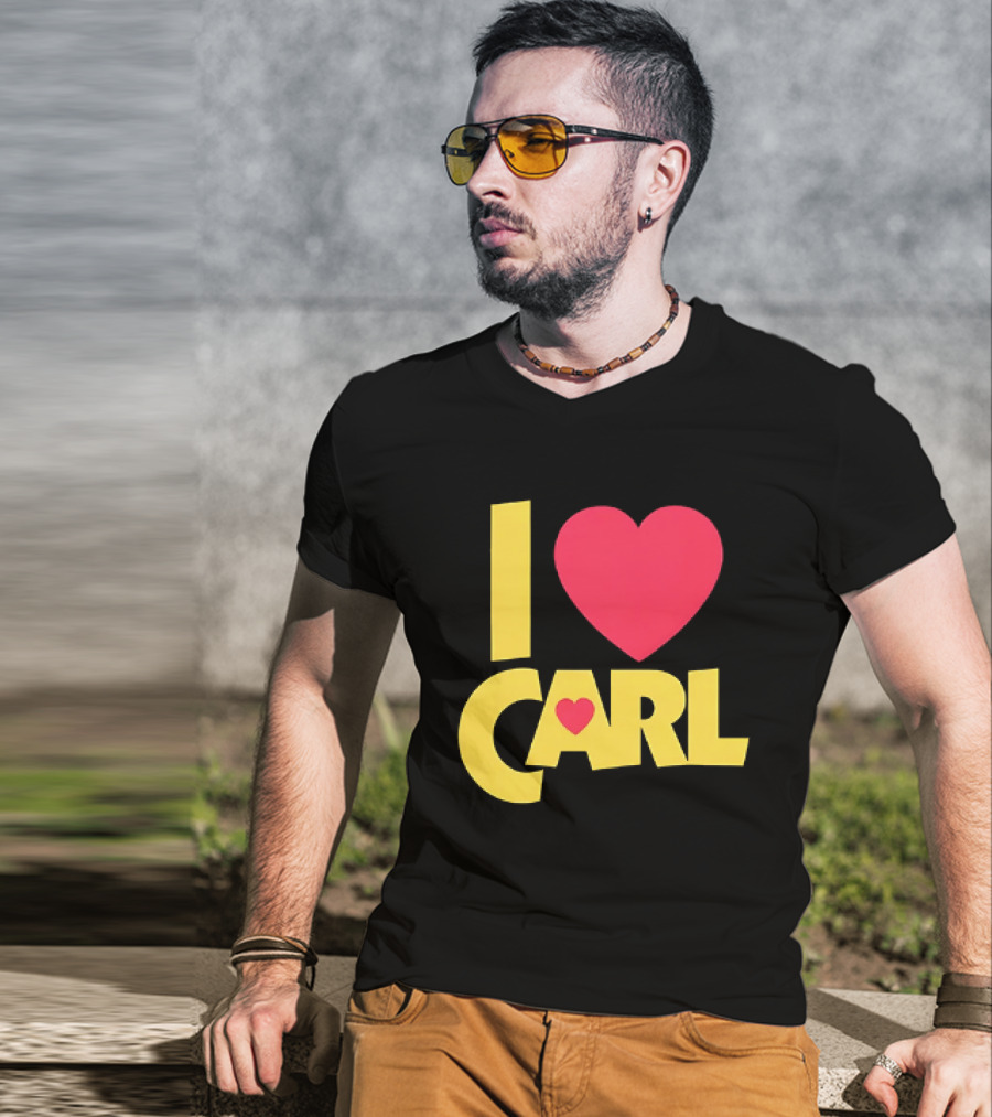 I Love Carl Heart Dungeon Crawler T-Shirt