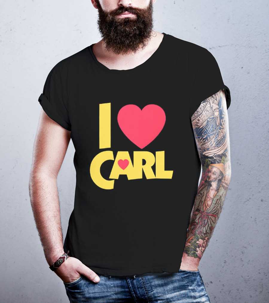 I Love Carl Heart Dungeon Crawler T-Shirt