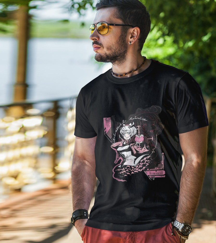 Elphelt Valentine Anime Girl Magical Heart Gesture Eternal Love T-Shirt