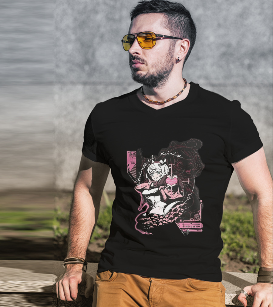 Elphelt Valentine Anime Girl Magical Heart Gesture Eternal Love T-Shirt