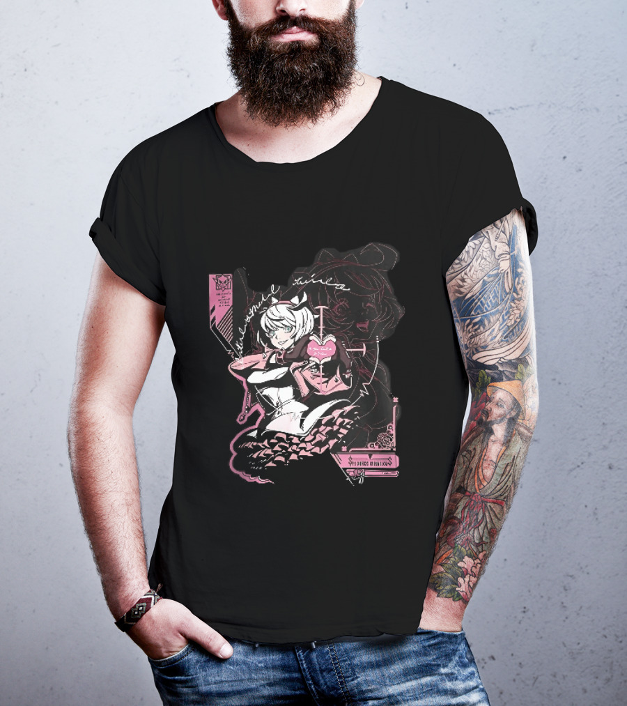 Elphelt Valentine Anime Girl Magical Heart Gesture Eternal Love T-Shirt
