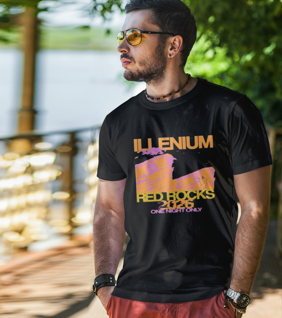 ILLENIUM Red Rocks 2026 One Night Only Event August 19 T-Shirt