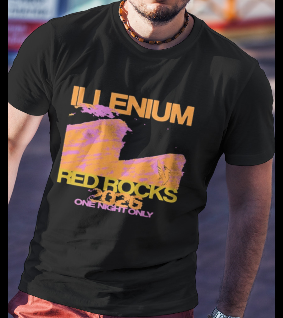 ILLENIUM Red Rocks 2026 One Night Only Event August 19 T-Shirt