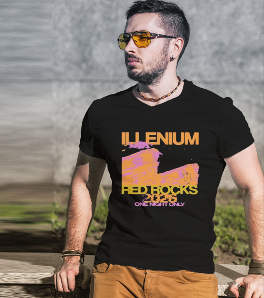 ILLENIUM Red Rocks 2026 One Night Only Event August 19 T-Shirt
