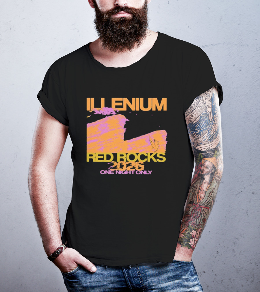ILLENIUM Red Rocks 2026 One Night Only Event August 19 T-Shirt