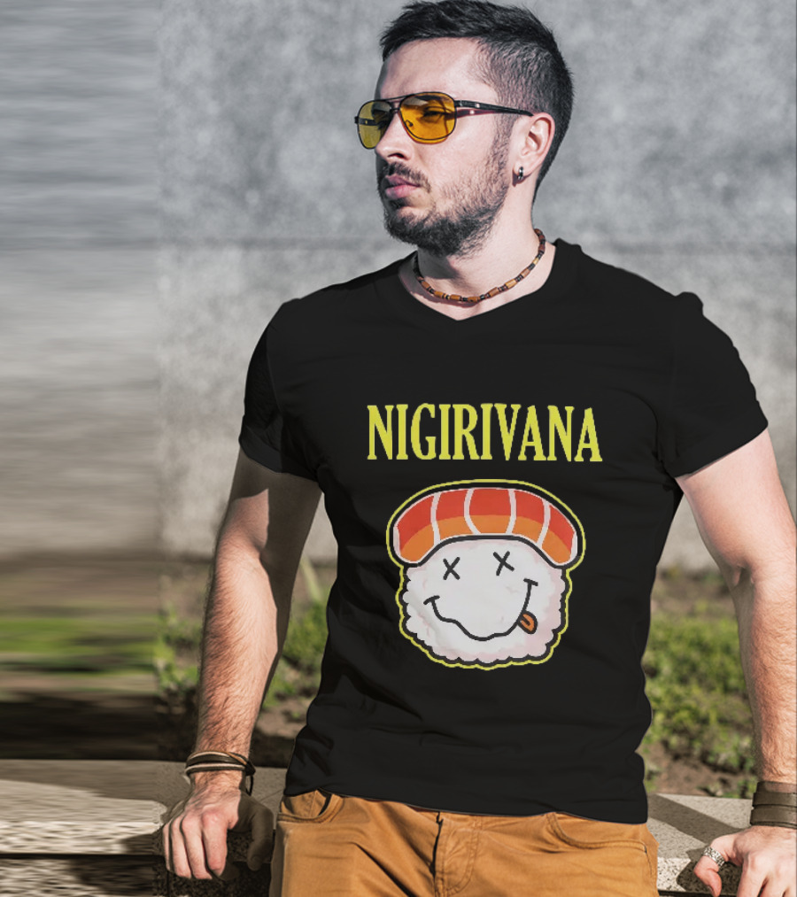 Nigirivana Sushi Nigiri Smile Face T-Shirt