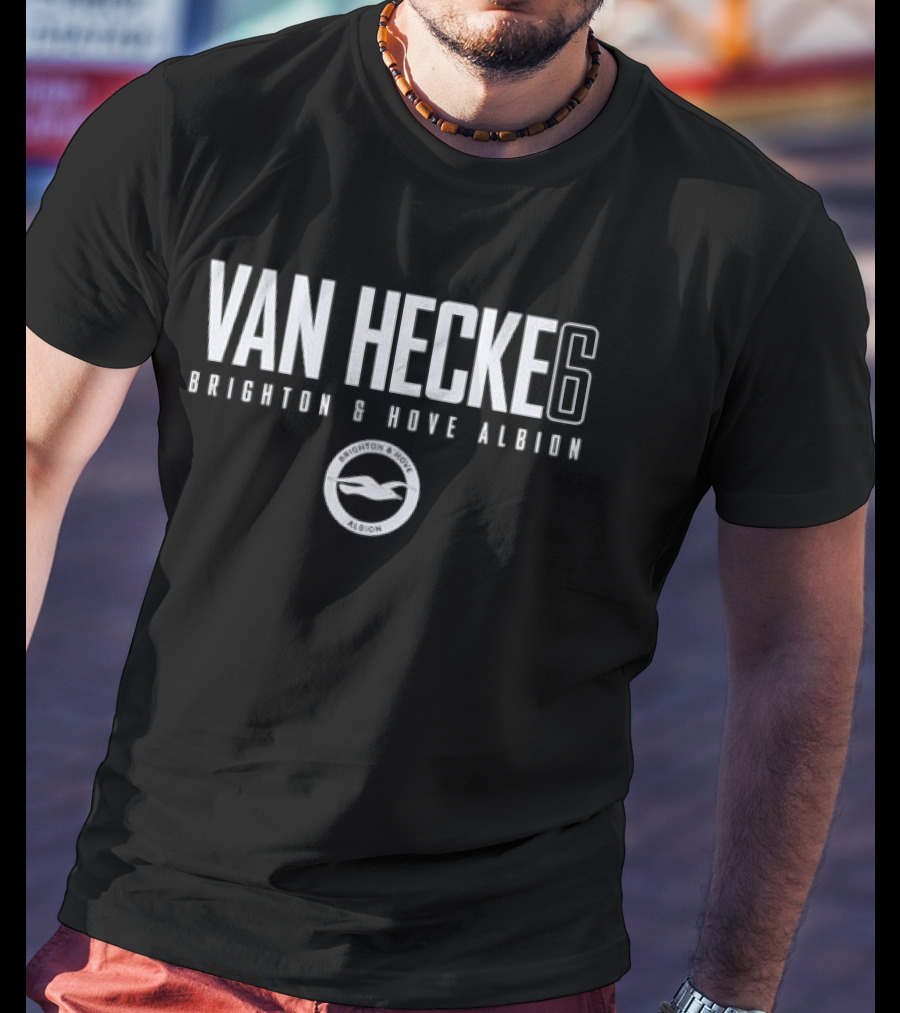 Van Hecke 6 Brighton & Hove Albion Seagulls Number Six T-Shirt
