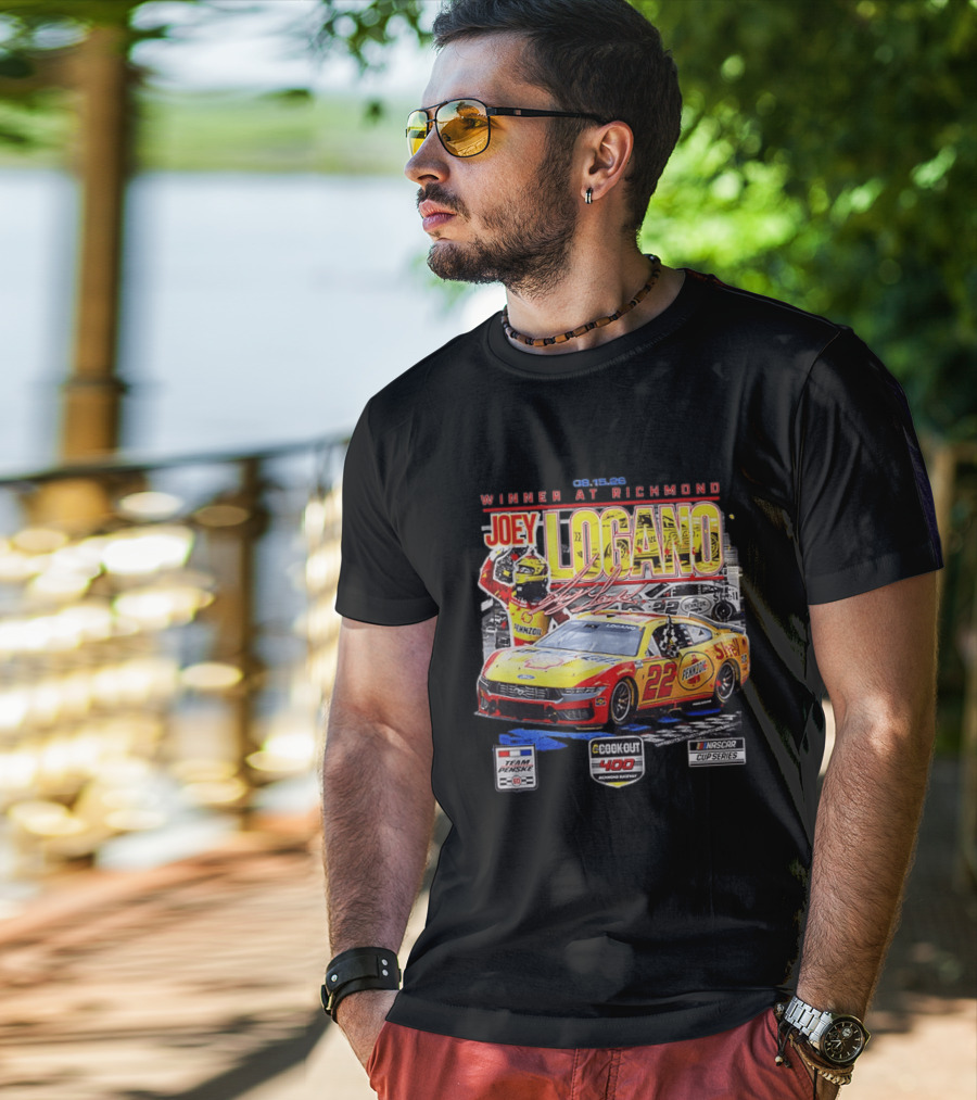 Joey Logano Winner At Richmond 2026 Team Penske Cookout 400 NASCAR Cup Series T-Shirt