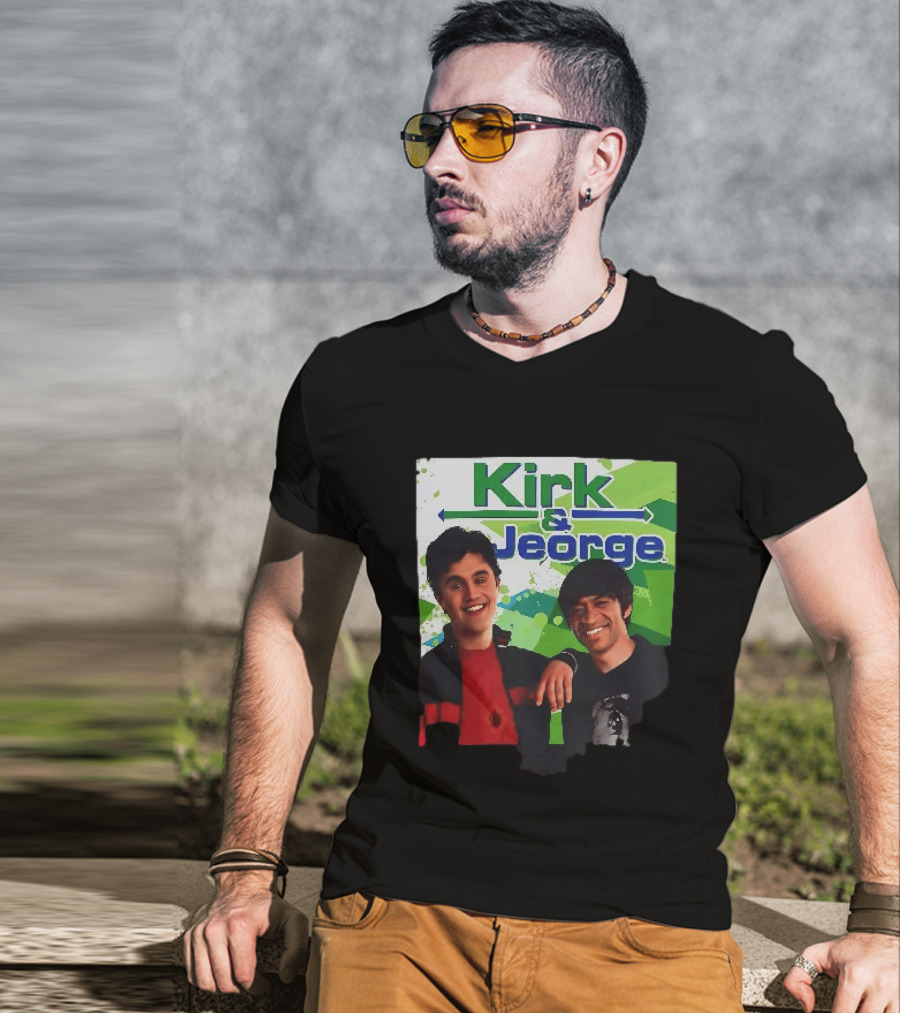 Kirk & Jeorge Drake & Josh TV Show Inspired Green T-Shirt